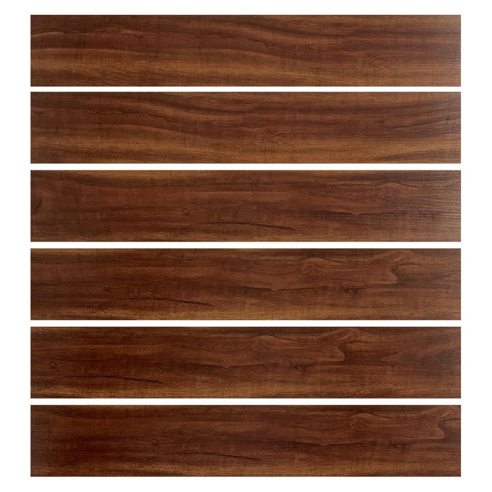 กระเบื้องยางหลังกาว 15.24x91.44 ซม. DURAGRES โทรเรนท บราวน์