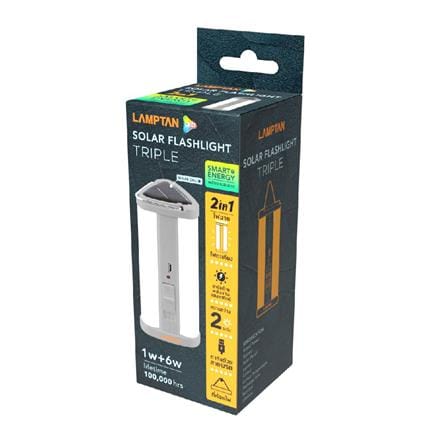 ไฟ LED CAMPING 360 ลูเมน 6 วัตต์ Daylight LAMPTAN รุ่น FLASHLIGHT TRIPLE 6WDL_3