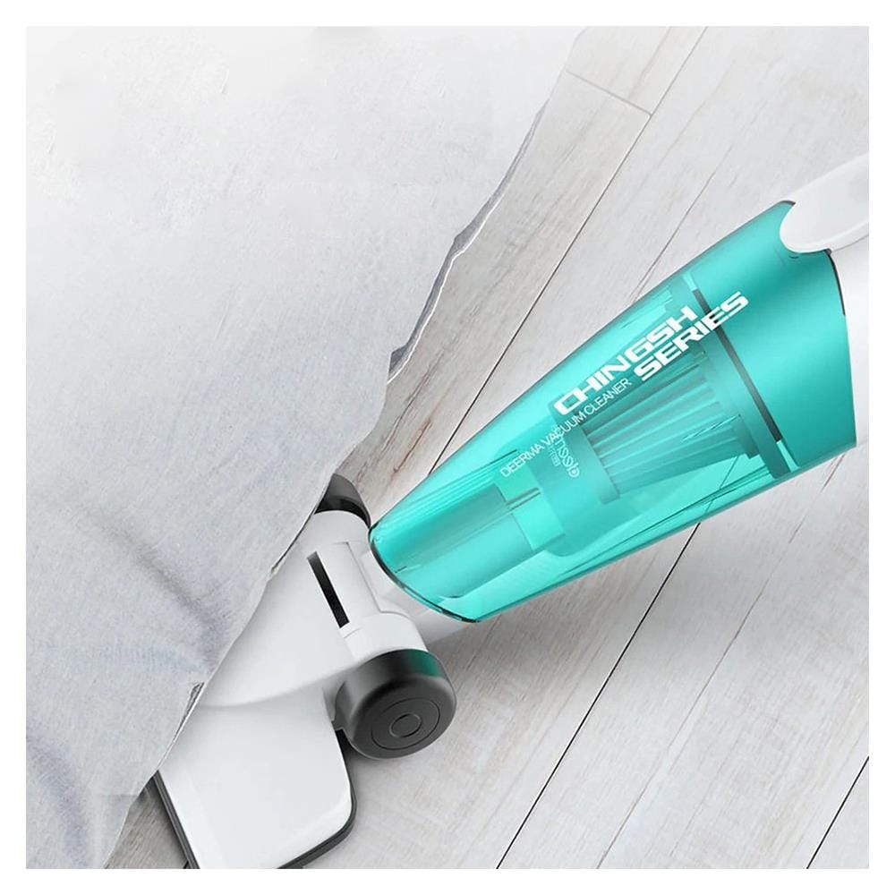 เครื่องดูดฝุ่นแบบด้าม DEERMA DX118C สีฟ้า