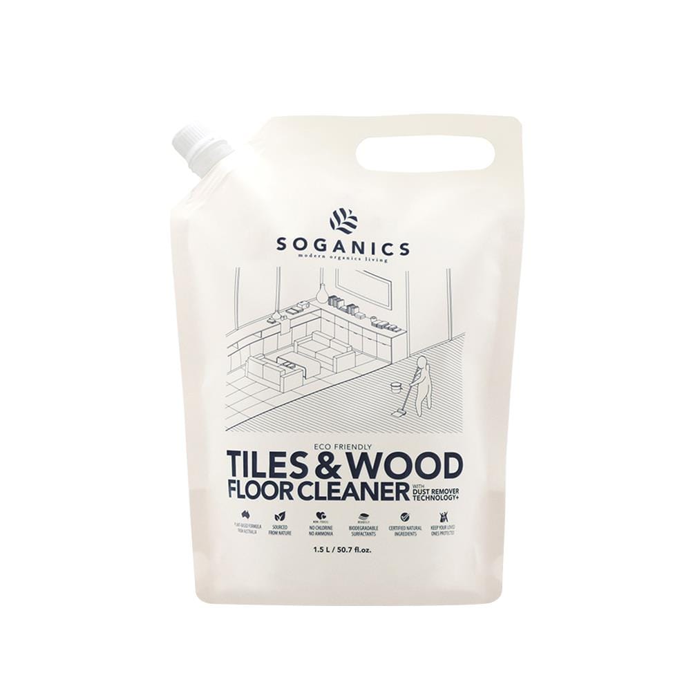 รีฟิลน้ำยาทำความสะอาดพื้นผิวทั่วไป SOGANICS 1,500ml EUCALYPTUS