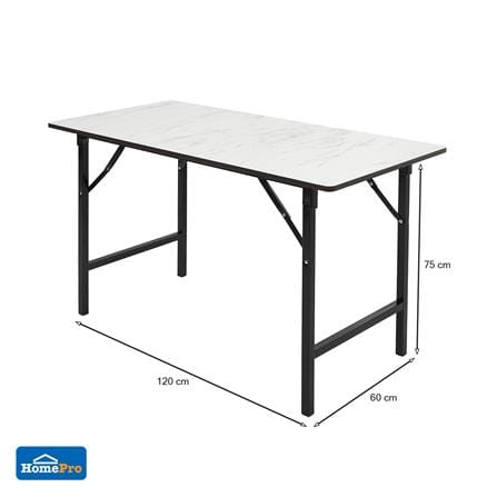 โต๊ะอเนกประสงค์เหลี่ยม FURDINI 60x120 ซม. ลายหินอ่อนขาว_10