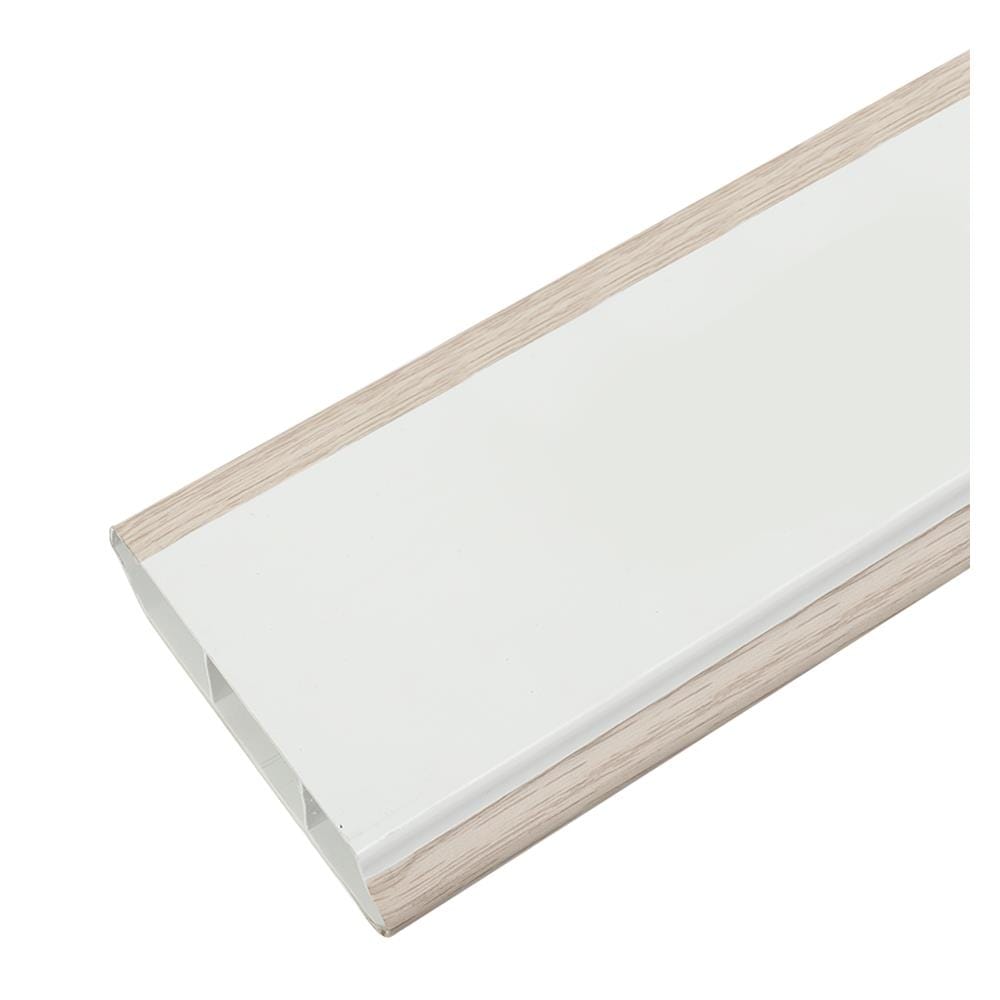 บัวพื้น UPVC HOFFEN 9.8X240X2 ซม. สีเทาอ่อน
