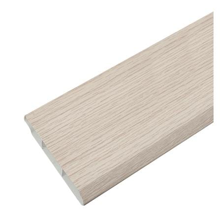 บัวพื้น UPVC HOFFEN 9.8X240X2 ซม. สีเทาอ่อน_0