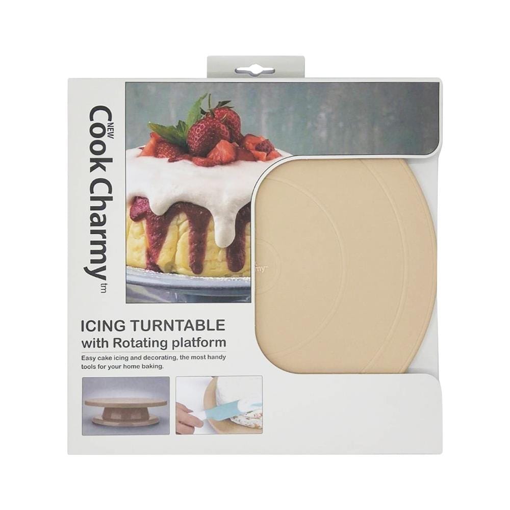 แป้นหมุนแต่งเค้ก COOK CHARMY HB6995CC สีเบจ