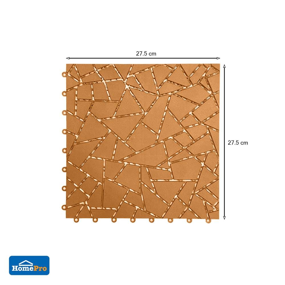 แผ่นกันลื่น ME LIVING DIAMOND 27.5X27.5 ซม. สีน้ำตาลอ่อน