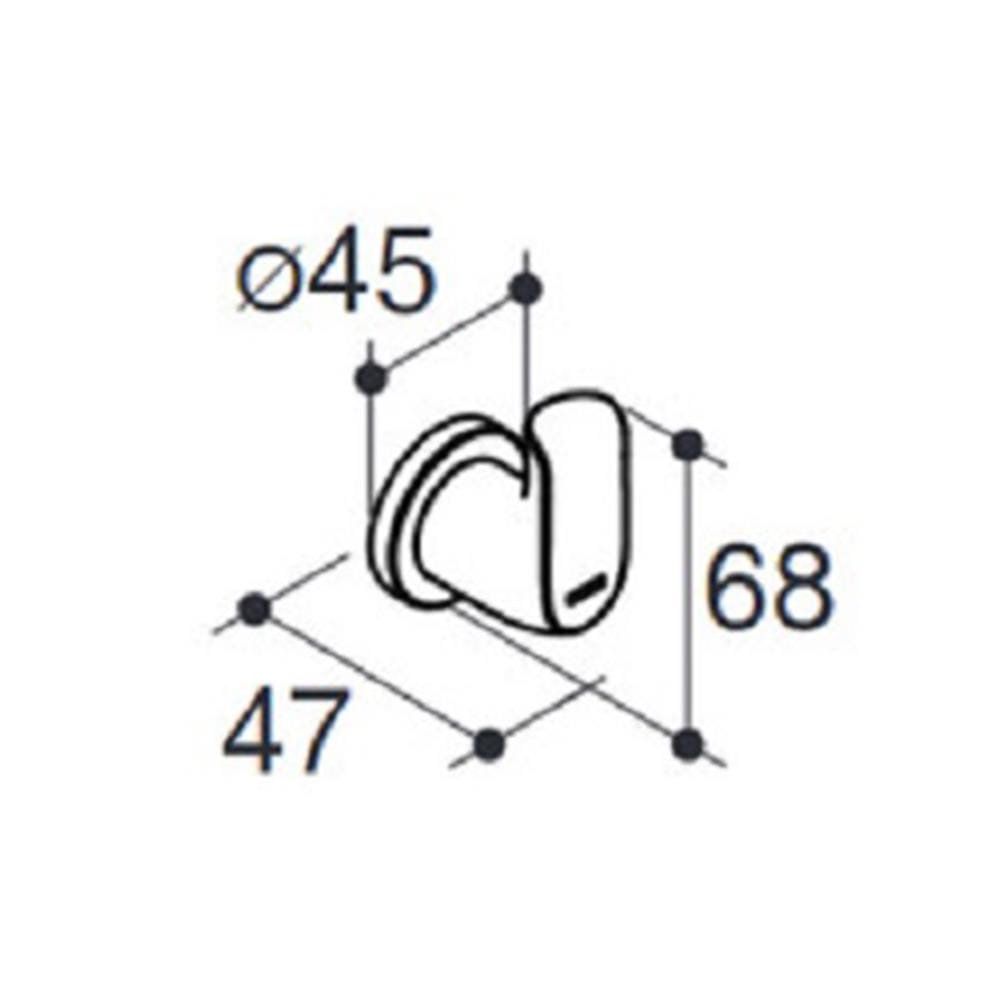 ขอแขวนผ้า KOHLER K-97499X-CP สีโครเมียม