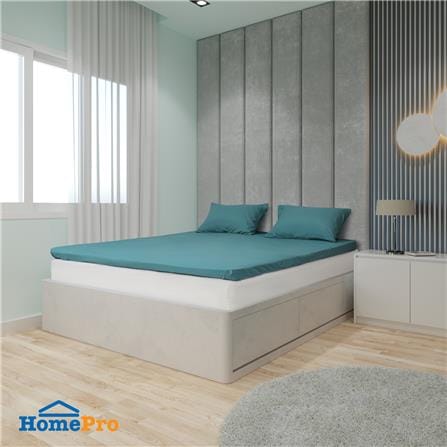 ชุดผ้าปู TOPPER 6 ฟุต 3 ชิ้น HOME LIVING STYLE LISA สีเขียว