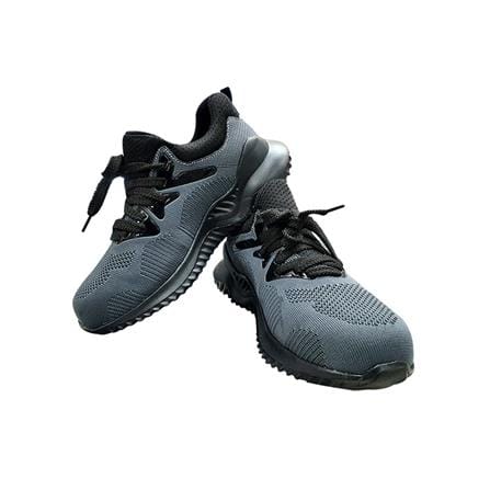 รองเท้านิรภัยผ้า พื้นยาง DEXZON LJ-20680 เบอร์ 40 สีเทา