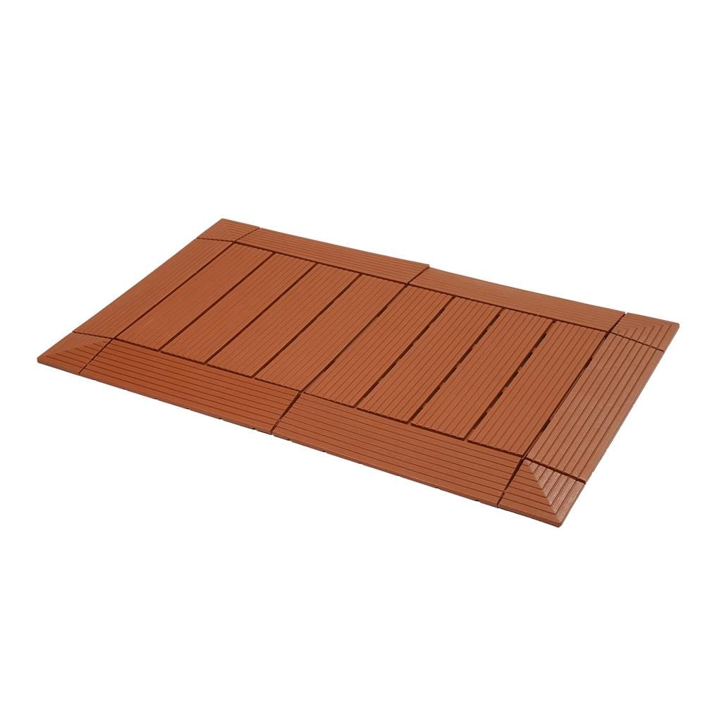 แผ่นกันลื่น HOME LIVING STYLE SHUTTER 45x75 ซม. สีน้ำตาลเข้ม