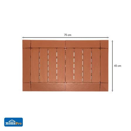 แผ่นกันลื่น HOME LIVING STYLE SHUTTER 45x75 ซม. สีน้ำตาลเข้ม_5