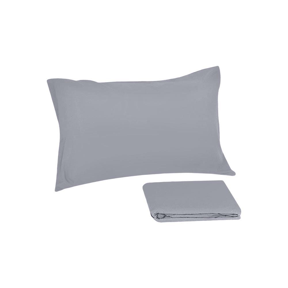 ชุดผ้าปู TOPPER 3.5 ฟุต 2 ชิ้น HOME LIVING STYLE LISA สีเทา