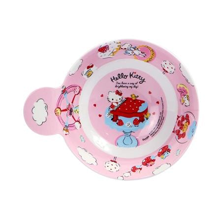 ชามเมลามีนมีที่จับ 4.5 นิ้ว SUPERWARE KITTY MY DAY_1