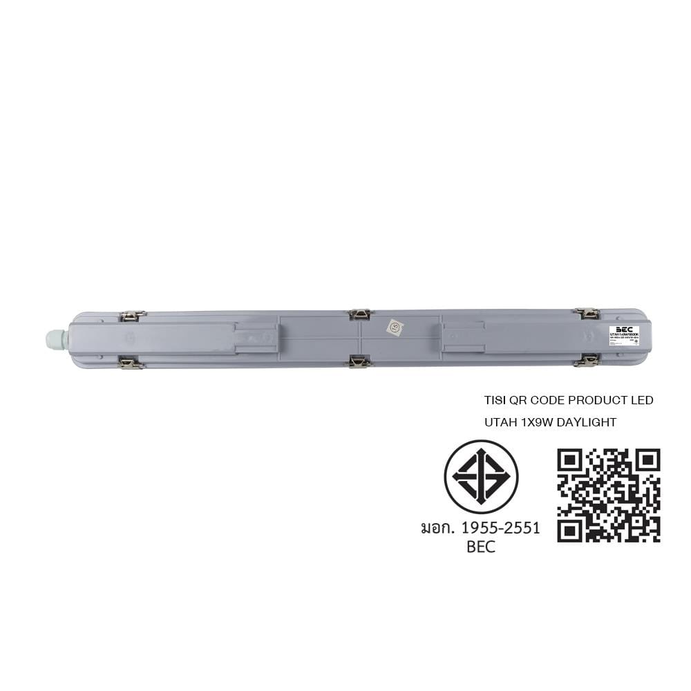 ชุดรางนีออนกันฝน LED BEC 3883500075 UTAH 1X9 วัตต์ DAYLIGHT