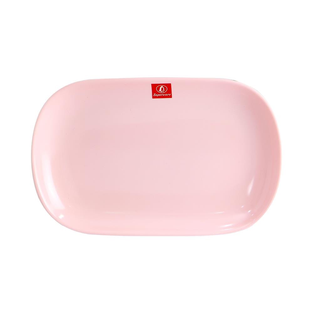 จานเปลเมลามีนเหลี่ยม 8.5 นิ้ว SUPERWARE PINK