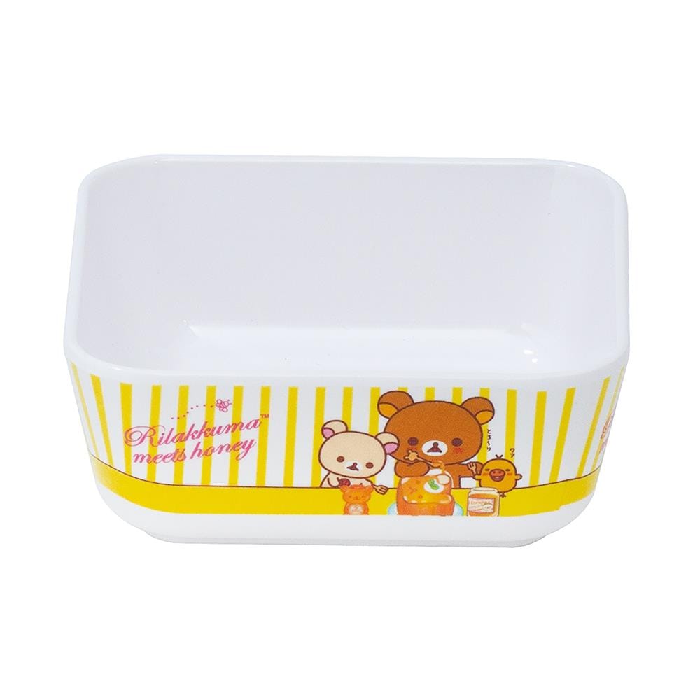 ชามเมลามีนเหลี่ยม 4.5" SUPERWARE RILAKKUMA MEETS HONEY