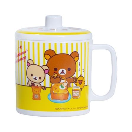 ถ้วยหู+ฝาเมลามีน 700ml SUPERWARE RILAKKUMA MEETS HONEY_0