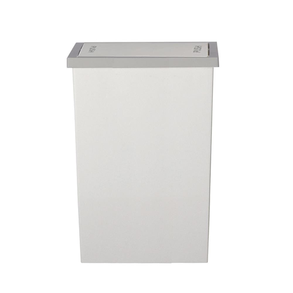 ถังขยะเหลี่ยมฝาสวิง ACCO Slim ขนาด 20L  สีขาว/เทา