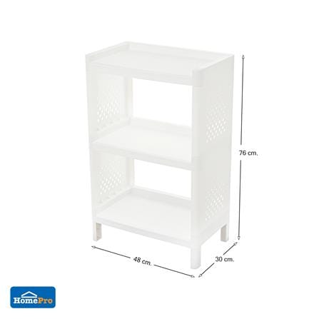 ชั้นวางของ 3 ชั้น STACKO MONO 48x30x76 ซม. สีขาว_4