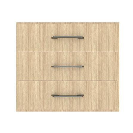 ตู้ลิ้นชัก 3 ชั้น PARAZZO ENZO มือจับดำ 70x60 ซม. สีเนเชอรอลโอ๊ค