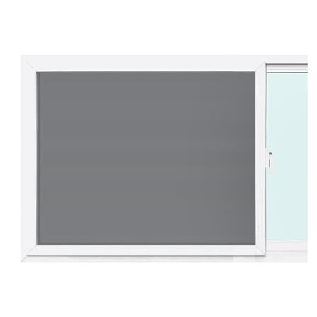 หน้าต่างบานเลื่อน UPVC  F-S-S-F มุ้ง EURO FRAME 240X110 ซม. สีขาว_1