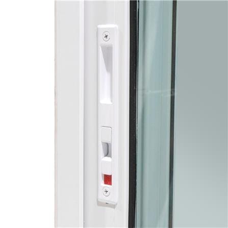 ประตูบานเลื่อน UPVC S-S มุ้ง EURO FRAME 200X205 ซม. สีขาว_1