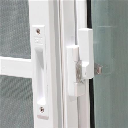 ประตูบานเลื่อน UPVC S-S มุ้ง EURO FRAME 200X205 ซม. สีขาว_2
