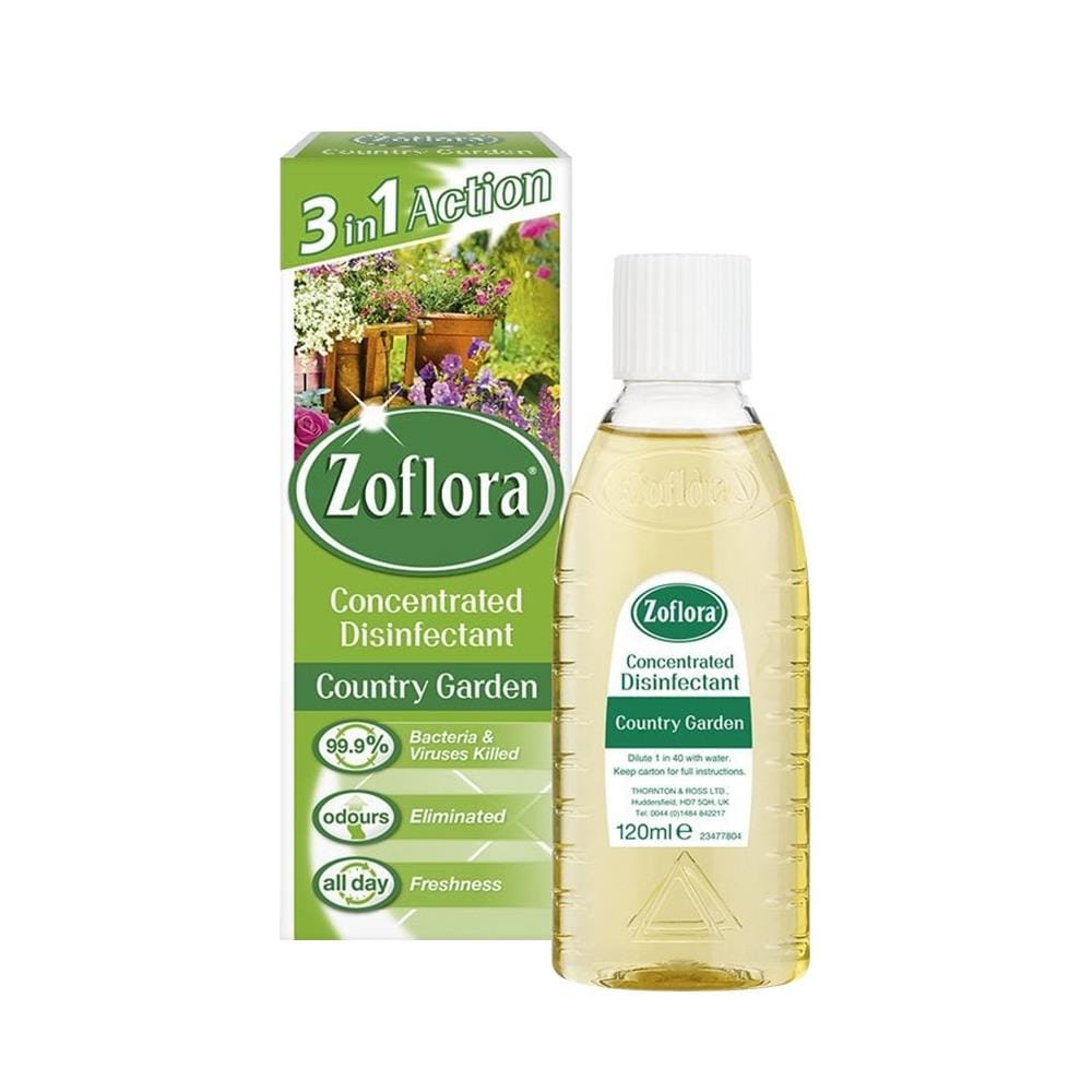 น้ำยาทำความสะอาดฆ่าเชื้ออเนกประสงค์ ZOFLORA COUNTRY GARDEN 120 มล.