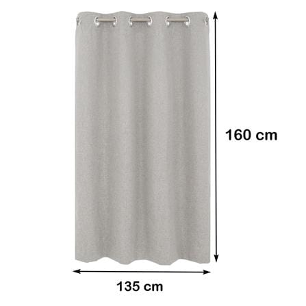 ผ้าม่าน EYELET HOME LIVING STYLE PALE UV 135X160 ซม. สีเทา_9
