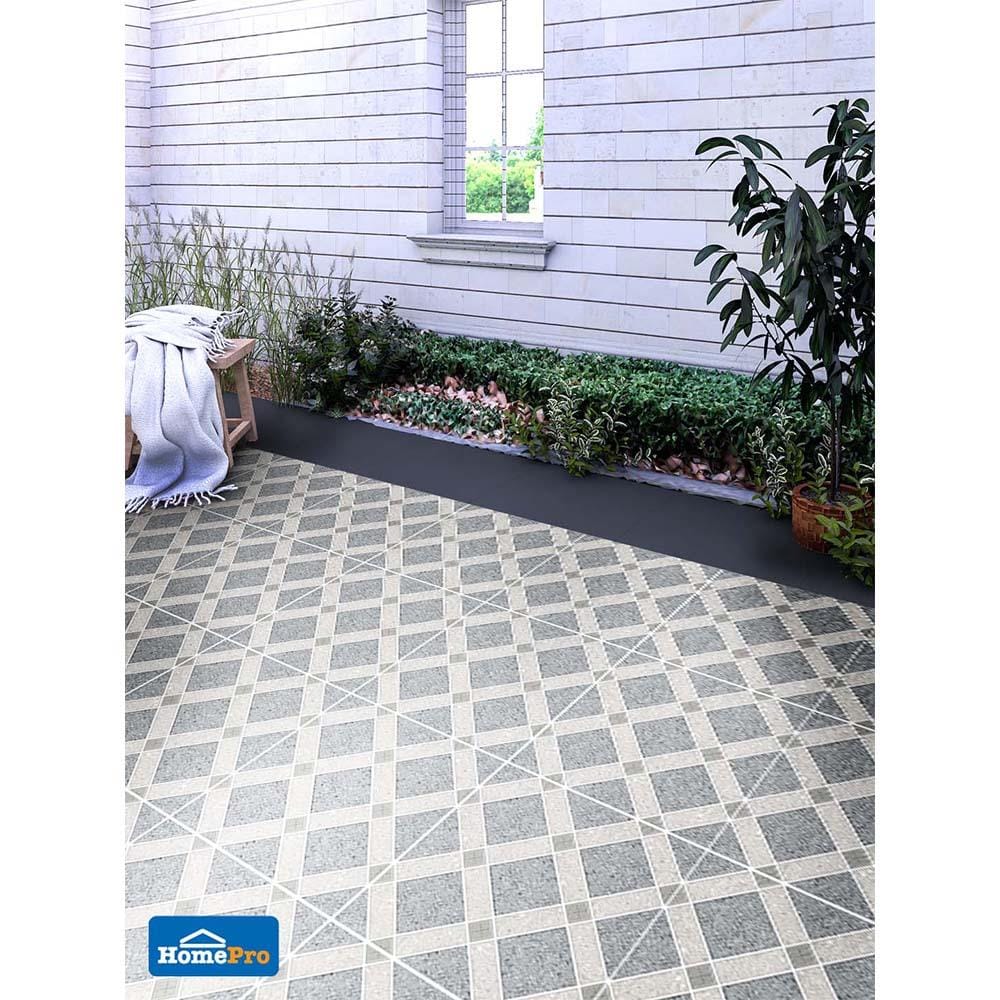 กระเบื้องพื้น 16x16 นิ้ว DURAGRES สราญรมย์ เทา A 0.96M2