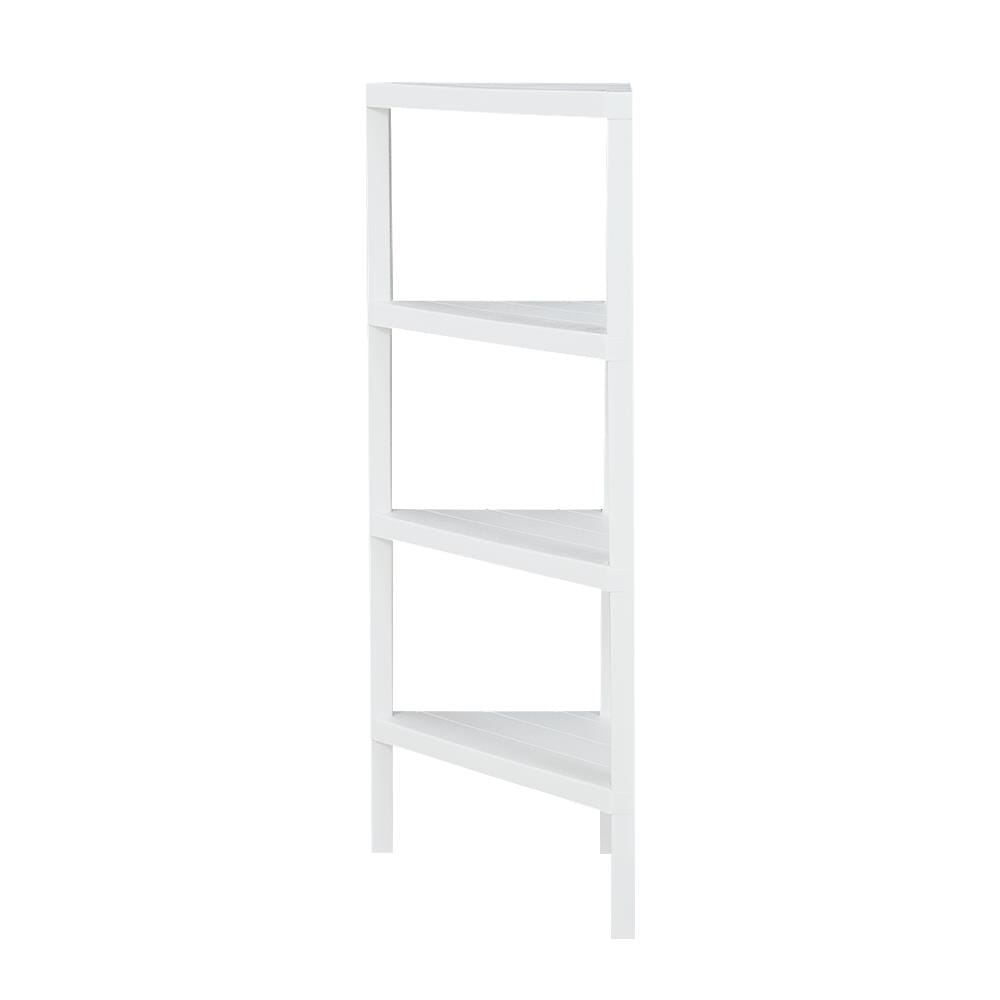 ชั้นวางของเข้ามุม 4 ชั้น STACKO BRICK 46.5x33x100 ซม. สีขาว