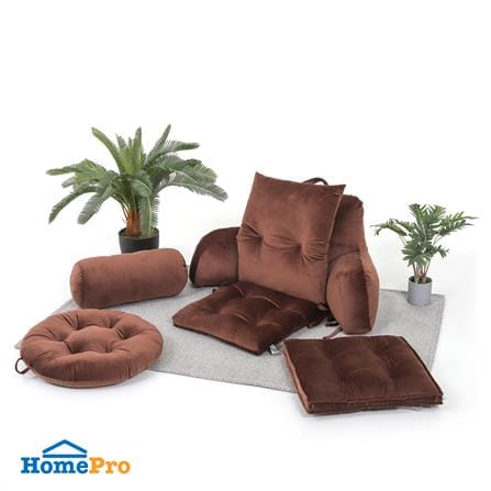 หมอนกอด HOME LIVING STYLE FINE 7x16 นิ้ว สีน้ำตาล_5