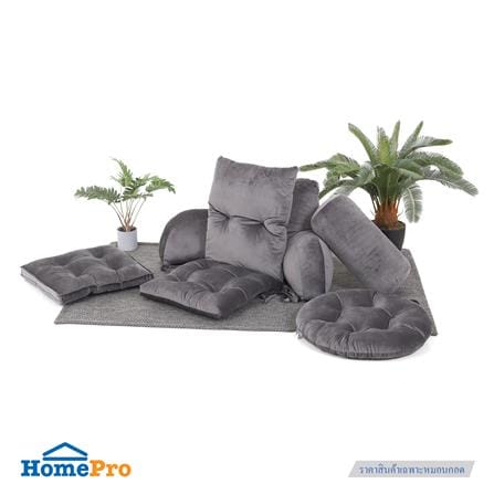 หมอนกอด HOME LIVING STYLE FINE 7x16 นิ้ว สีเทา_4