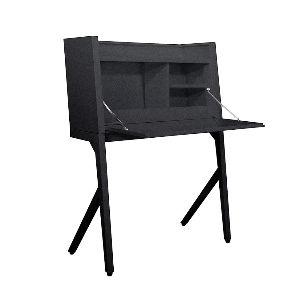 โต๊ะทำงานเหล็ก KIOSK BV-01 90 ซม. สีดำ
