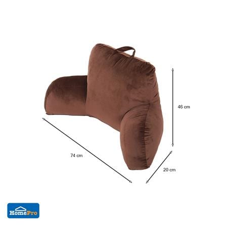 เบาะรองหลัง HOME LIVING STYLE FUR 18x29 นิ้ว สีน้ำตาล_7