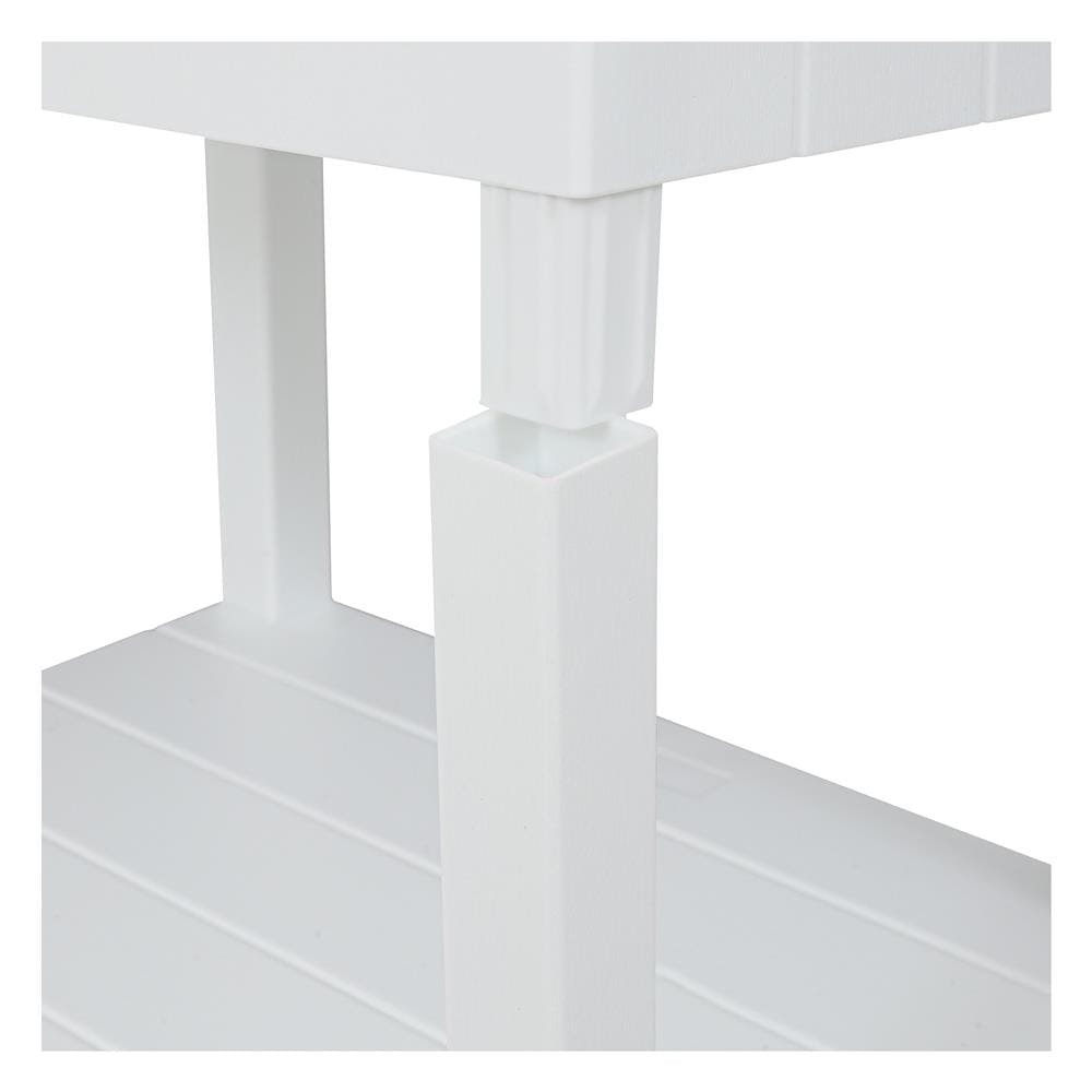 ชั้นวางของ 4 ชั้น STACKO BRICK 30x40x100 ซม. สีขาว