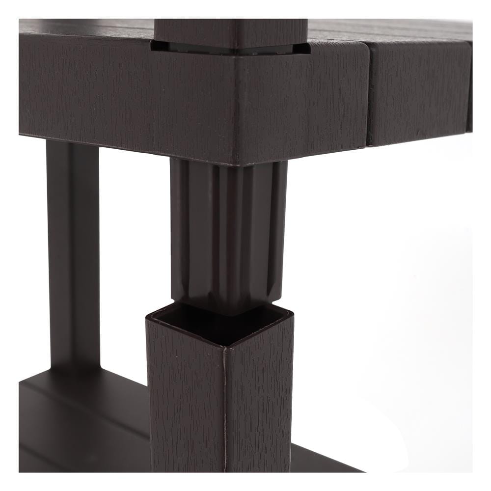 ชั้นวางของ 4 ชั้น STACKO BRICK 30x40x100 ซม. สีน้ำตาล