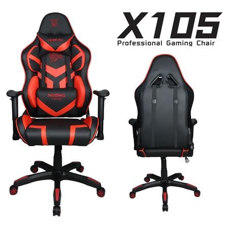 เก้าอี้เกมมิ่ง NUBWO NBCH-X105 สีดำ/แดง_4