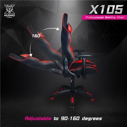 เก้าอี้เกมมิ่ง NUBWO NBCH-X105 สีดำ/แดง_6