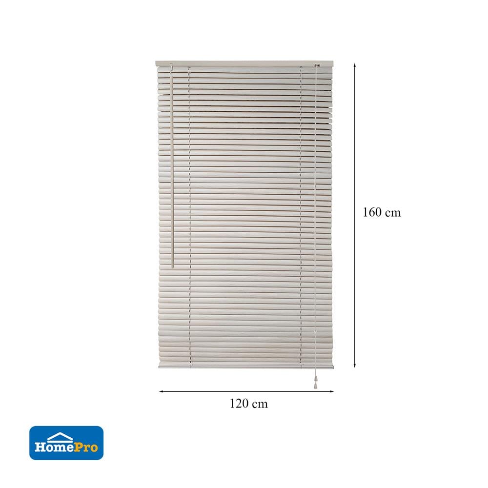 มู่ลี่ ไวนิล HOME LIVING STYLE WOOD 120x160 ซม. สีครีม