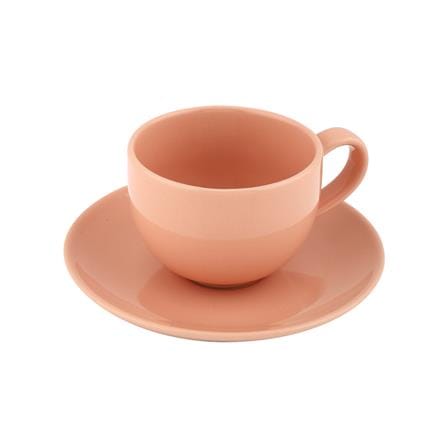 ชุดถ้วยกาแฟเซรามิก 220ml ME LIVING SHINE ส้ม_0