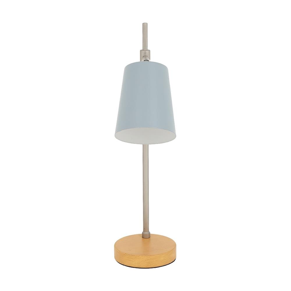 ไฟตั้งโต๊ะ CARINI 5041B/1T สีเทา/เงิน/ลายไม้