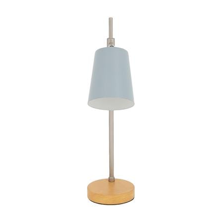 ไฟตั้งโต๊ะ CARINI 5041B/1T สีเทา/เงิน/ลายไม้_1