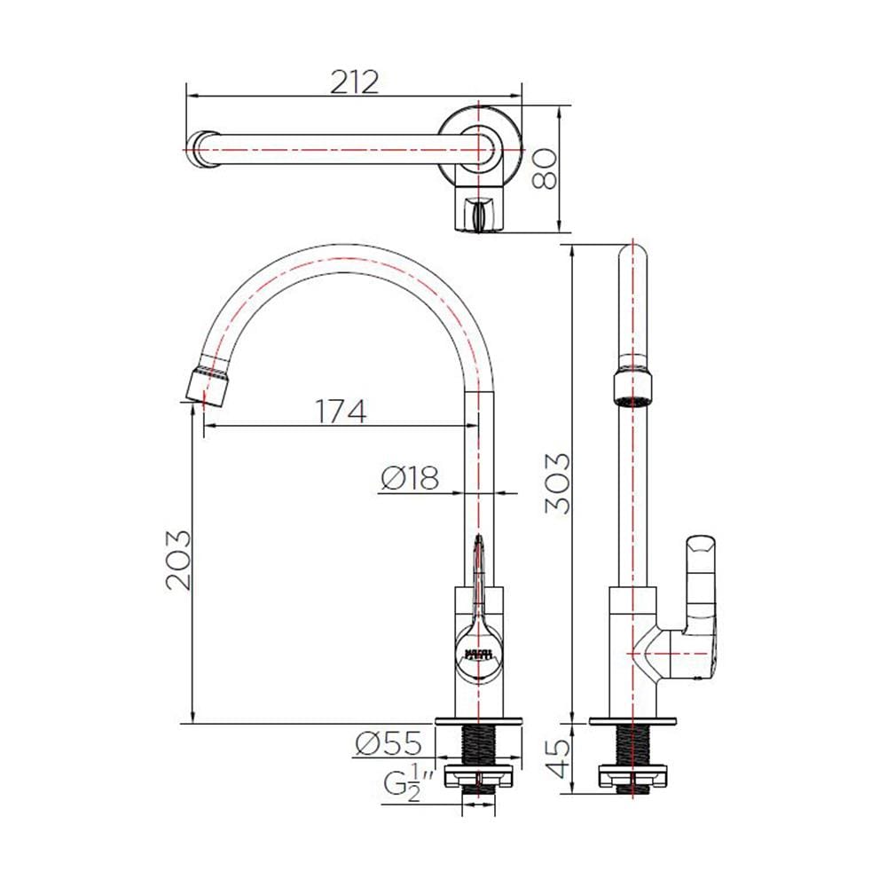 ก๊อกซิงค์ KARAT FAUCET KF-63-511-50