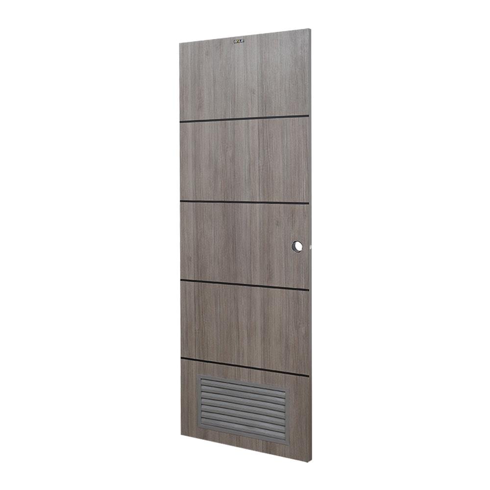 ประตูห้องน้ำ UPVC AZLE PZL4 70X200 ซม. สี TEXES OAK เจาะลูกบิด