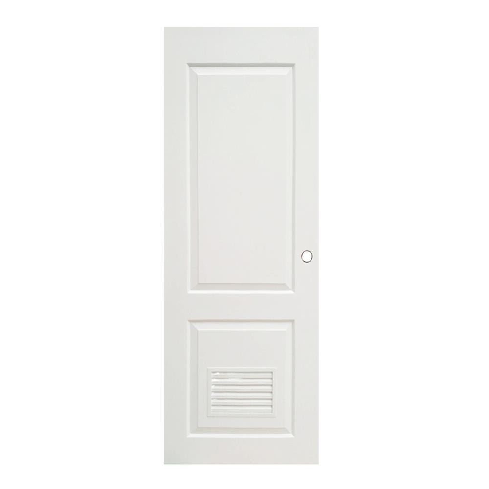ประตูห้องน้ำ UPVC AZLE PZLS04 70X200 ซม. สีขาว เจาะลูกบิด