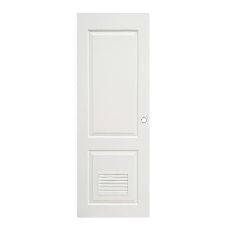 ประตูห้องน้ำ UPVC AZLE PZLS04 70X200 ซม. สีขาว เจาะลูกบิด