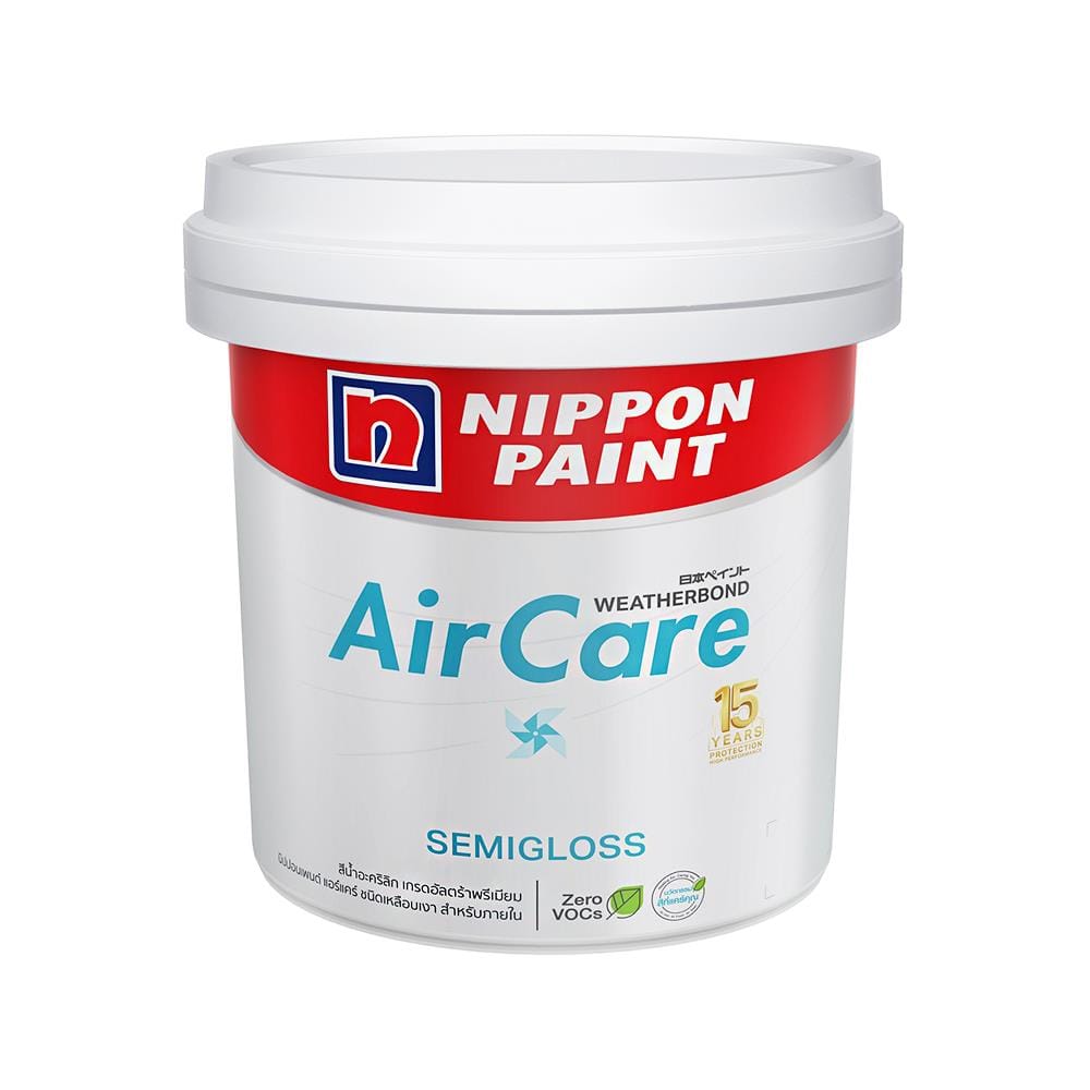 สีน้ำทาภายใน NIPPON PAINT AIR CARE  BASE C กึ่งเงา 2.5 แกลลอน