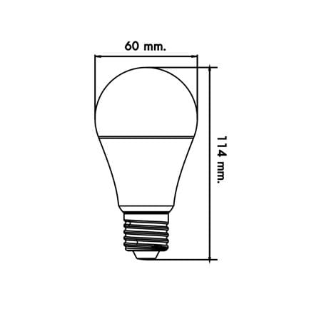 หลอด LED LUMAX ECO BULB 9 วัตต์ WARMWHITE E27_4