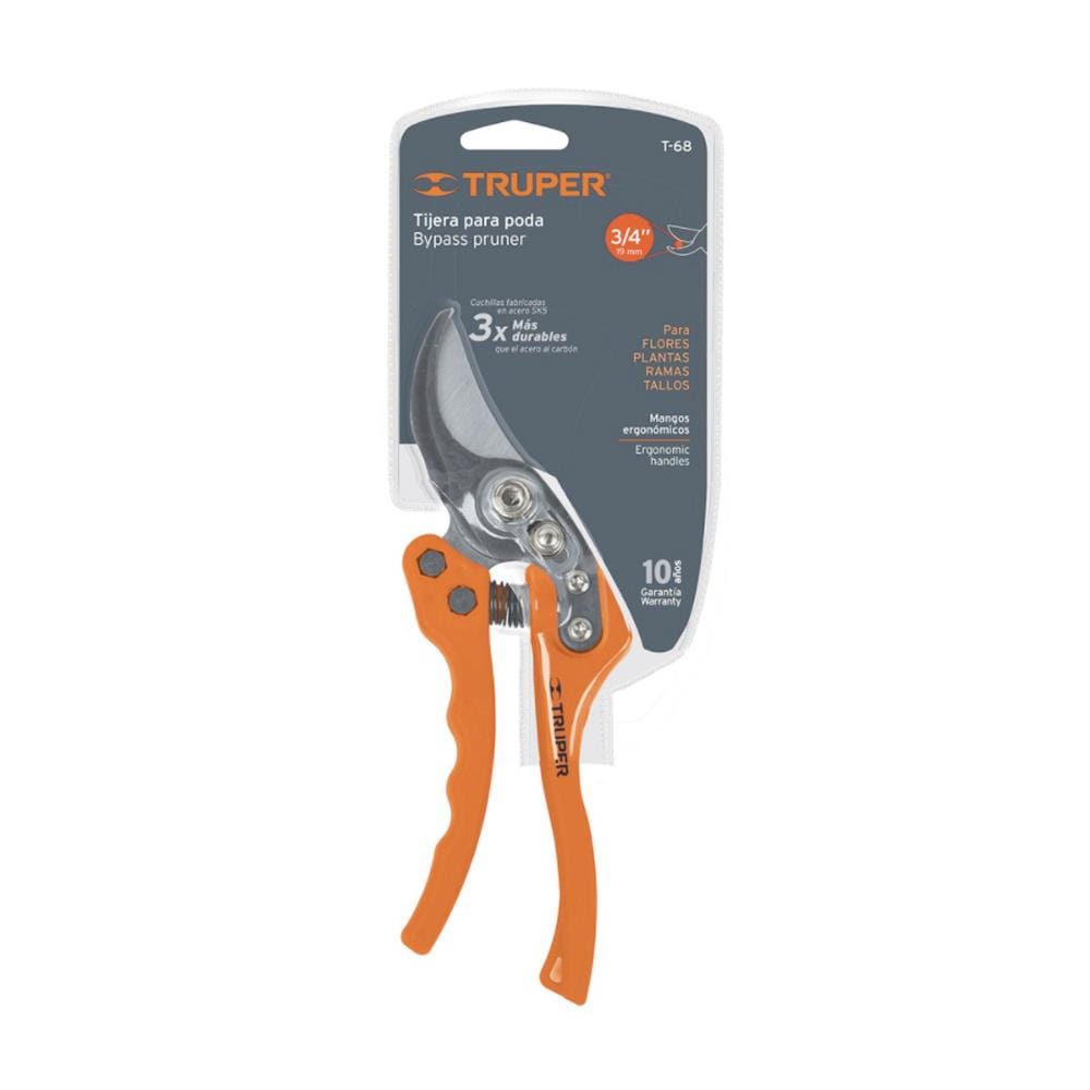 กรรไกรเหล็กตัดกิ่งปากโค้ง TRUPER 18463 8 นิ้ว