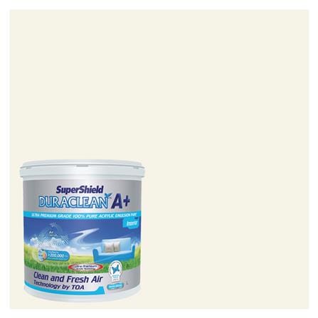 สีน้ำทาภายใน TOA SUPERSHIELD DURACLEAN A PLUS #8791 สี WARM CREAM กึ่งเงา 2.5 แกลลอน_0